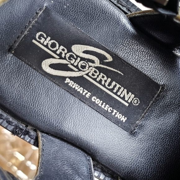 Rare Giorgio Brutini Private Collection Men's 12M Square Toe Slingback Sandals - Picture 10 of 16